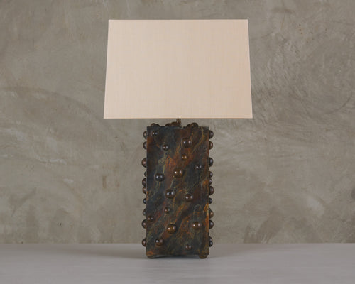 BCW MARBLED VERTICAL STUDDED LAMP BY LIKA MOORE